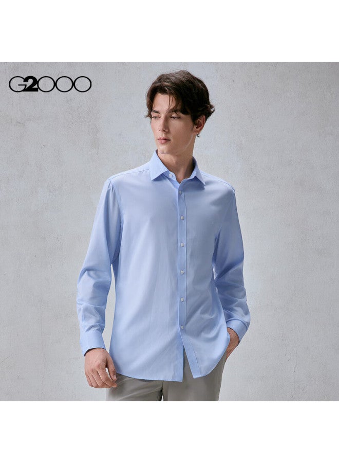 G2000 Non-iron Draped Feel Men's 2025 Autumn Winter Soft Skin-friendly Commuter Long Sleeve Shirt - Image 2