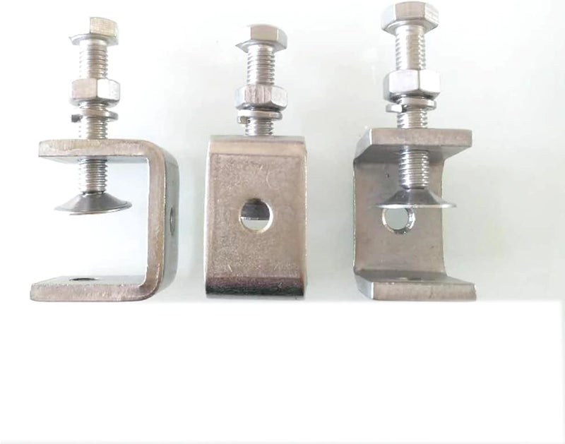 KYIEN 4Pieces 304 Stainless Steel C-Clamp Heavy Duty C-clamp Woodworking Welding Building Household Tiger Clamp G-Clamp - Image 5