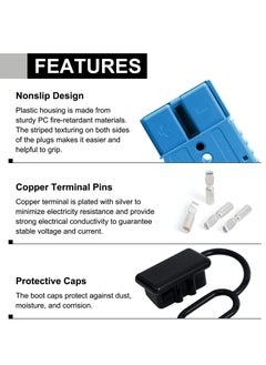 Captaintech Wire Connector Set 2 Pack, 120A 4,6 Gauge Quick Connect Disconnect Harness for 12V to 36V Applications in Cars, Bikes, ATVs, Winches, and Motors  - Image 5