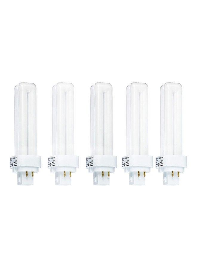 OSRAM 5-Piece Home Decorative High Quality Durable 13 W 4 Pin Day Light CFL Bulb Warm White - Image 1