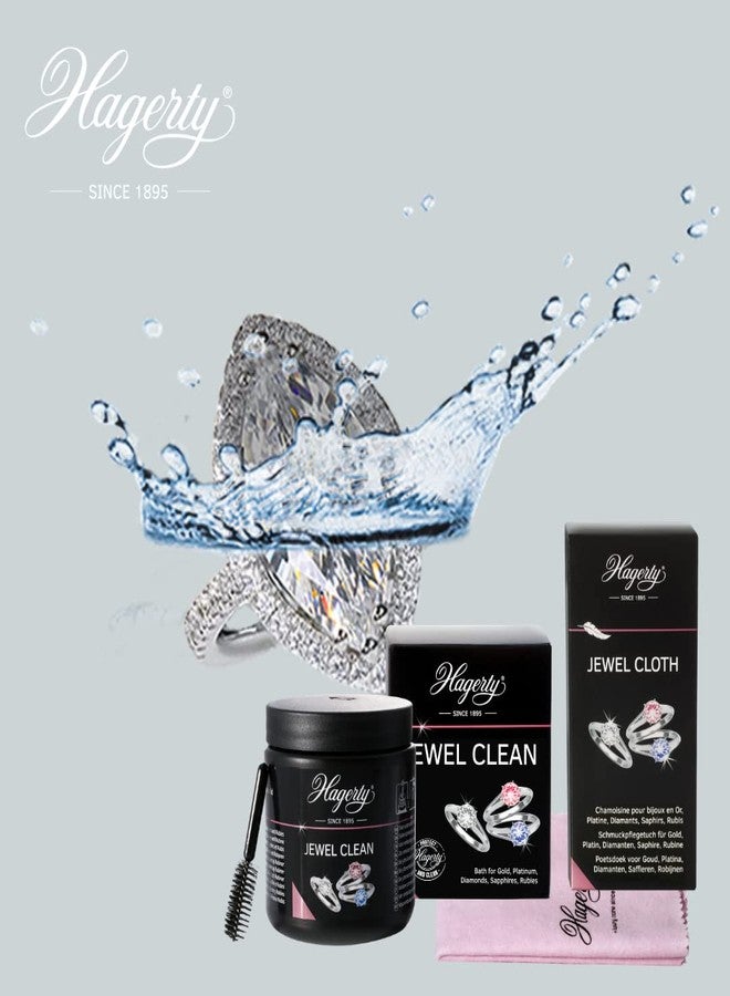 هاجرتي جويل كلين، منظف مجوهرات بالغمر، فورجم ستونز، ذهب، بلاتين، 170 مل - منظف فعال للمجوهرات، الماس، الياقوت، والياقوت الأحمر، منظف مجوهرات متجدد اللمعان مع سلة وفرشاة - Image 4