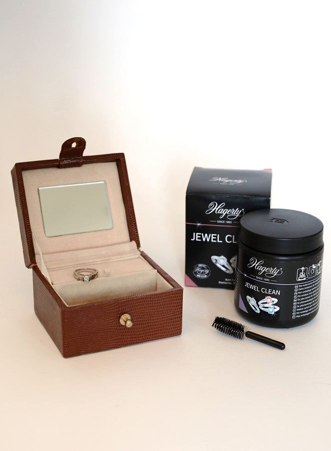 هاجرتي جويل كلين، منظف مجوهرات بالغمر، فورجم ستونز، ذهب، بلاتين، 170 مل - منظف فعال للمجوهرات، الماس، الياقوت، والياقوت الأحمر، منظف مجوهرات متجدد اللمعان مع سلة وفرشاة - Image 3