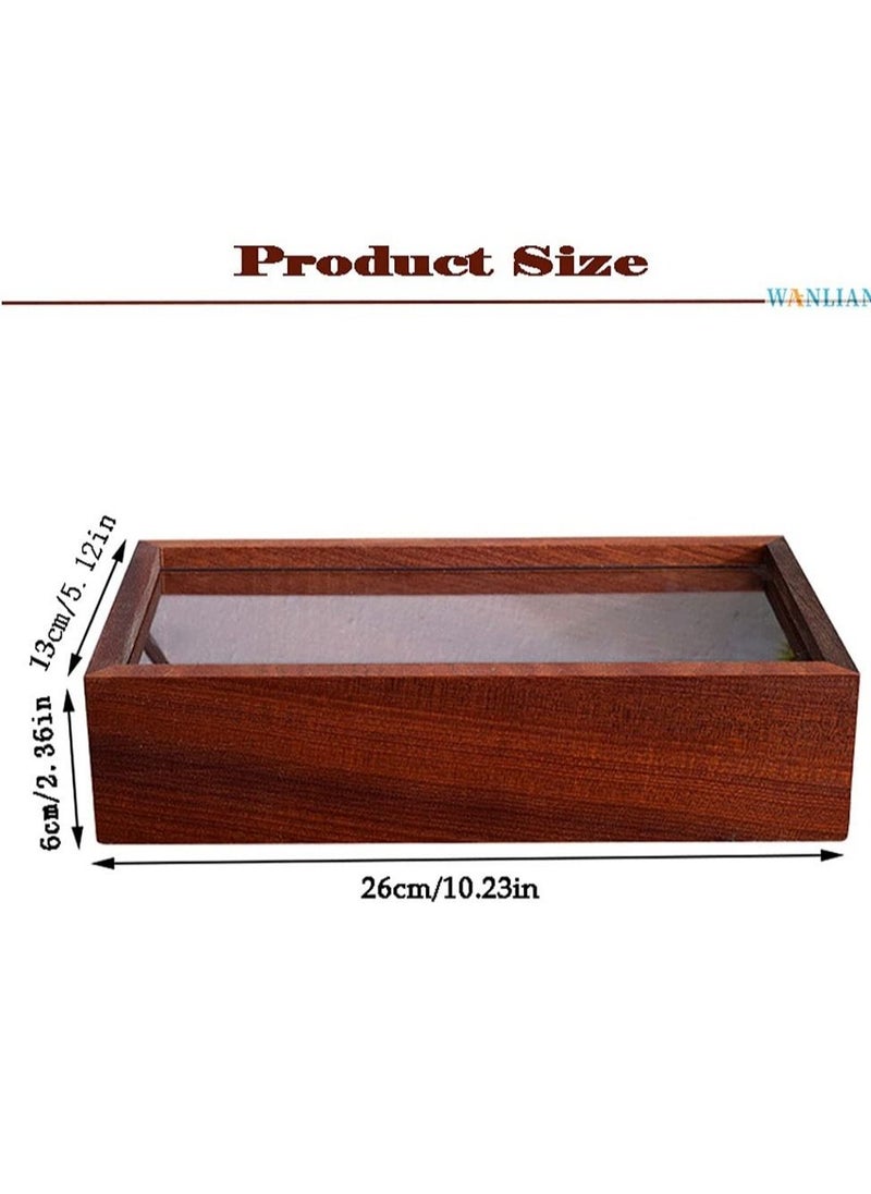 SYOSI - SYOSI Shadow Photo Frame, Wooden Double-Sided High-Definition Plexiglass Storage Box, Shattered Resistant Glass and Drawer, for  Dried Flowers, Specimens, Handicrafts, and Photos - Image 1