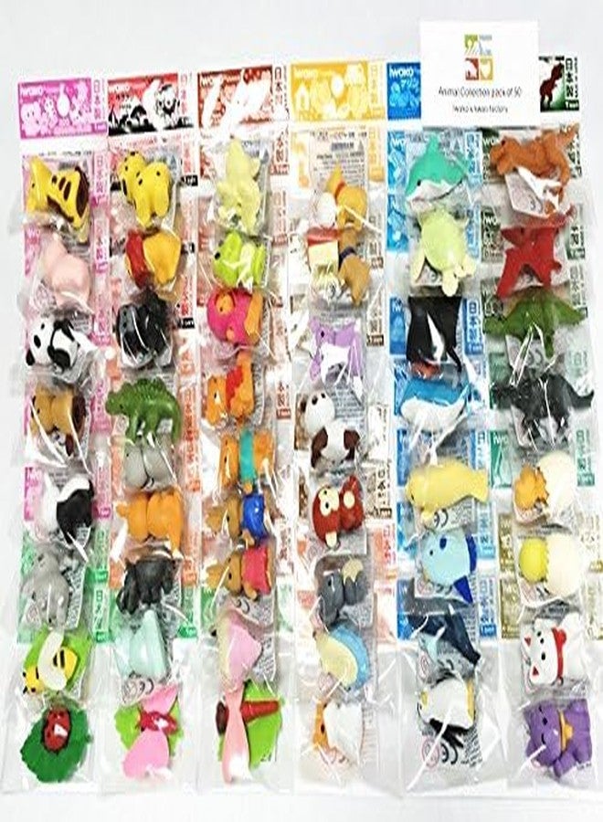 Iwako japanese erasers - Animal Collection set of 50 (There are 50 pieces decided/No duplicates) - Image 4