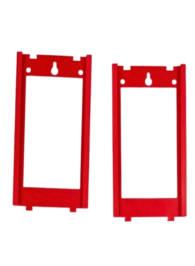 HICHISO Hot Wheels Compatible Wall Display System | Modular Wall Hanger for Regular & Premium Carded 1:64 Diecast Cars | Expandable Wall Mount Organizer (RED, Extension Pack (Extension 2Pcs)) - Image 1