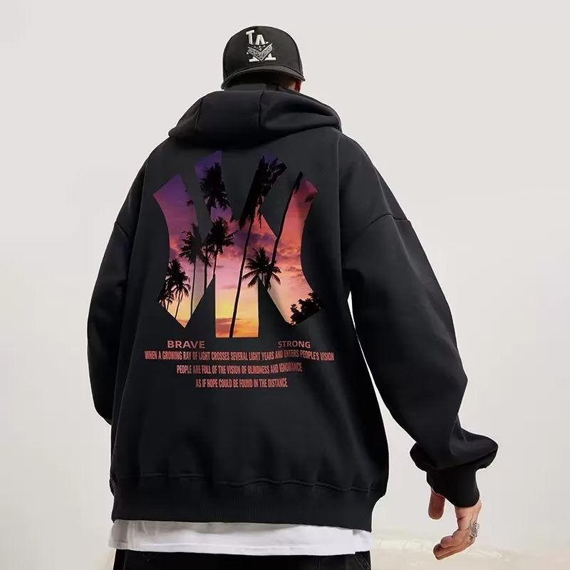 Sweatshirt Men'S Plus Size Hooded Loose Plus Size Fat Plus Oversize Velvet Couple Clothing - Image 4
