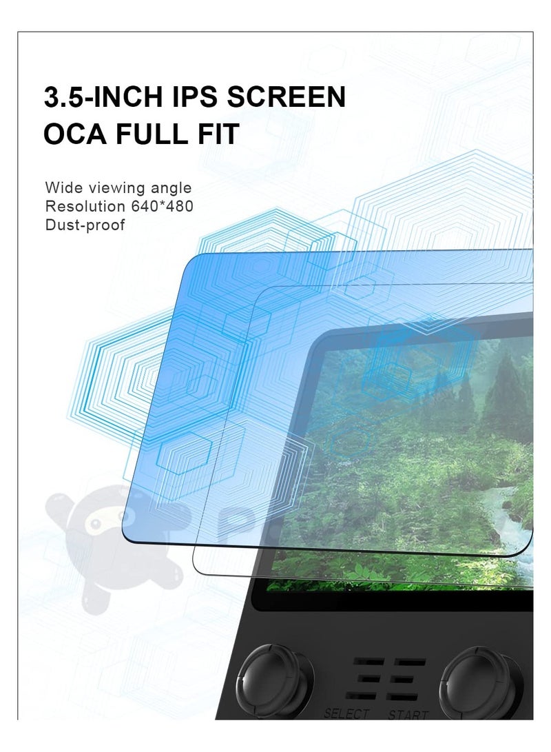 SOLARAE RGB20S Retro Handheld Arcade Game Console, 3.5 Inch Mini Retro Arcade Video Game Console, IPS Screen with 128G Card & 25000 Games, for for Kids Adults Game Lovers, Open Source Game Player, Black - Image 4