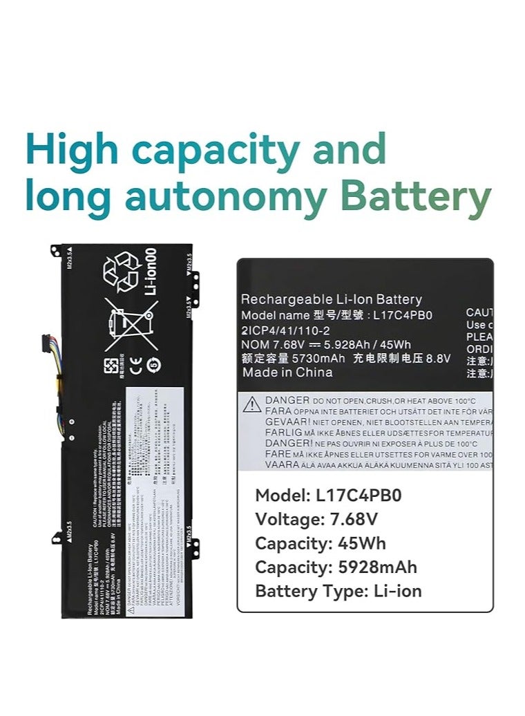 Terabyte بطارية لابتوب بديلة L17C4PB0 L17M4PB0 لجهاز Lenovo Flex 6-14ARR 6-14IKB IdeaPad 530S-14IKB 530S-14ARR 530S-15IKB Yoga 530-14ARR 530-14IKB XiaoXin Air 14IKBR 14IKBR 14IKB 4IWL 1 4ARR 15IKBR 15ARR - Image 2