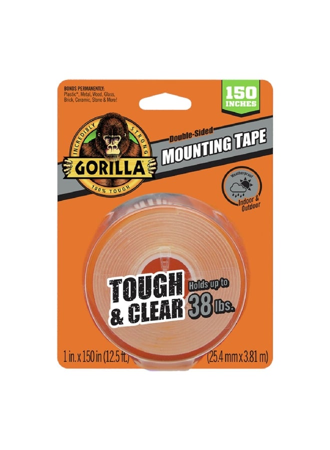 6036002 شريط لاصق قوي مزدوج الجوانب للاستخدام الداخلي والخارجي 1 × 150 بوصة - Image 1
