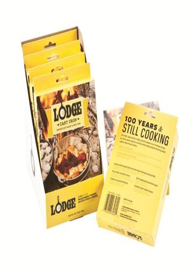 Lodge 20 Inch Diameter Parchment Paper Dutch Oven Liner - 100% Biodegradable Dutch Oven Liner - Easy Camp Cooking Cleanup - 8 Pack - Image 3