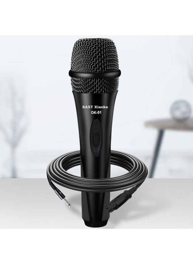 Sast Ok-01 Classic Microphone, Dynamic Microphone, Home Ktv Singing, Karaoke, Conference, Speech, Professional Wired Microphone - Image 5