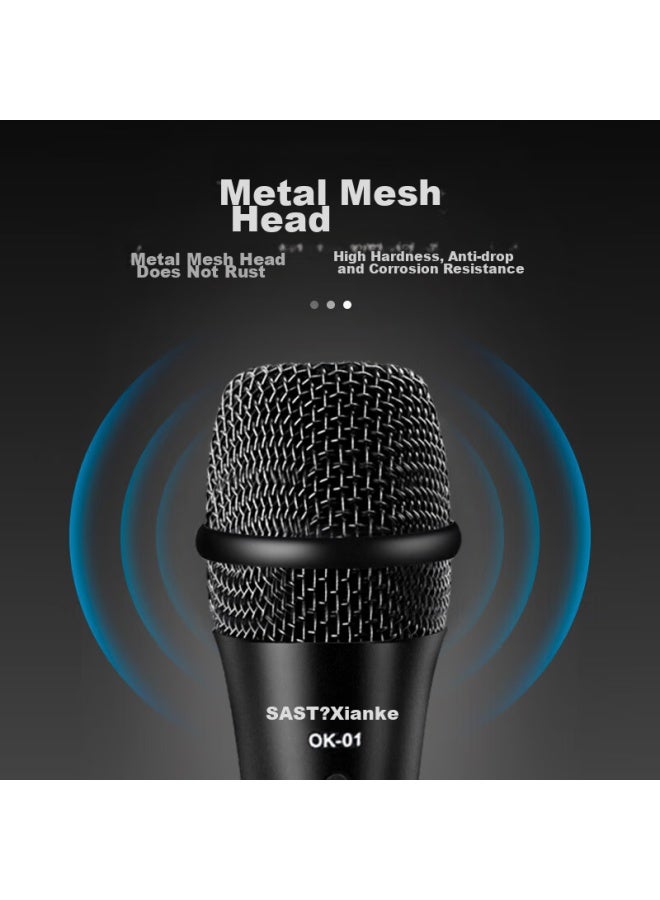 Sast Ok-01 Classic Microphone, Dynamic Microphone, Home Ktv Singing, Karaoke, Conference, Speech, Professional Wired Microphone - Image 3