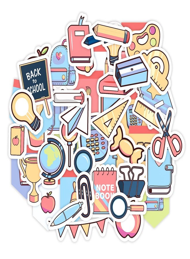 SICOHOME Back to School Stickers,153pcs School Scrapbook Stickers,Science Sticker for Teachers Students Laptop Classroom Decorations - Image 1
