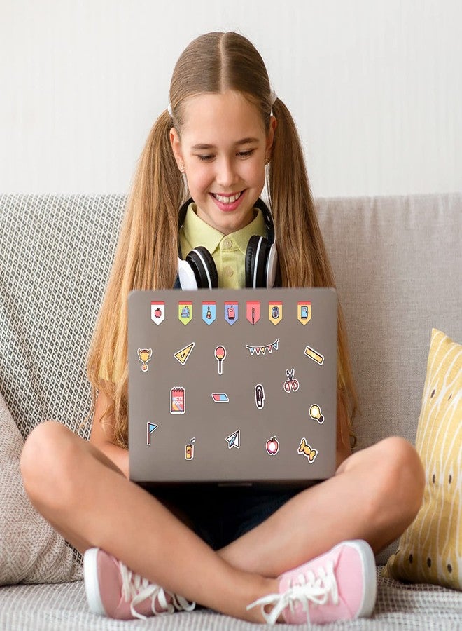 SICOHOME Back to School Stickers,153pcs School Scrapbook Stickers,Science Sticker for Teachers Students Laptop Classroom Decorations - Image 3