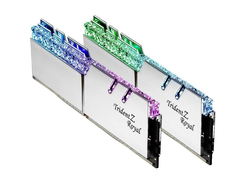 G.Skill G.SKILL Trident Z Royal Series (Intel XMP) DDR4 RAM 32GB (2x16GB) 4000MT/s CL18-22-22-42 1.40V Desktop Computer Memory UDIMM - Silver (F4-4000C18D-32GTRS) - Image 2