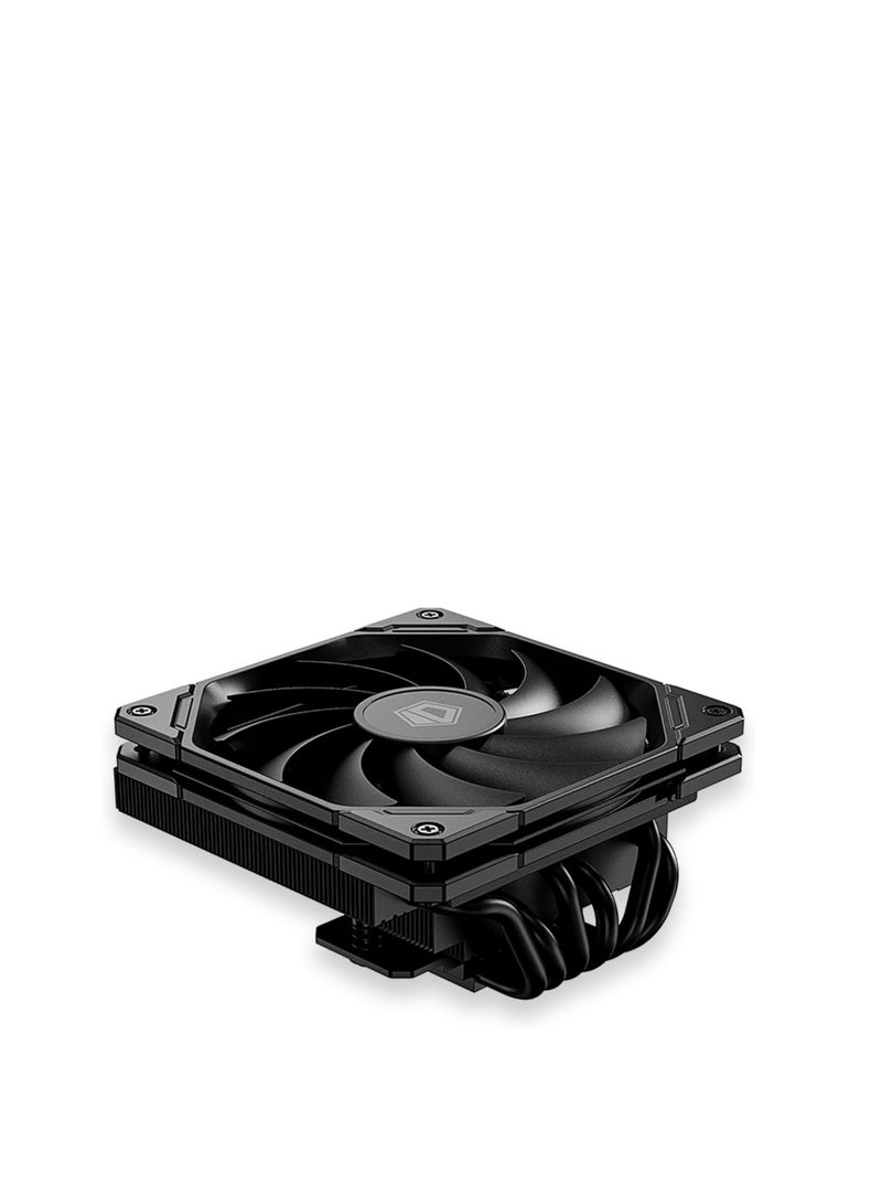 ID-COOLING IS-67-XT Black 67mm Height Low Profile CPU Cooler 6 Heatpipes CPU Air Cooler for HTPCs, ITX, and Small Form Factor Builds, 120x15mm Slim Fan, Support Intel LGA1700/1200/115X, AMD AM5/AM4 - Image 1