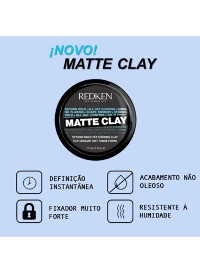 ريدكين طين ريدكين مات كلاي القوي لتثبيت الشعر وإضفاء ملمس ناعم 75 مل - Image 3