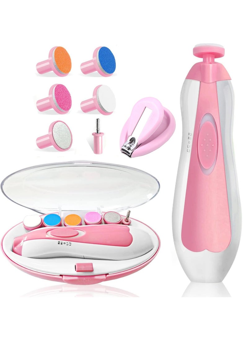 Daytoyz Baby Nail Filer and Baby Nail Clippers with Light Set, Electric Infant Nail Trimmer Kit, Safe Baby Grooming Kit, for Newborn Toddler Kids Toes and Fingernails, Polish and Trim  - Image 1