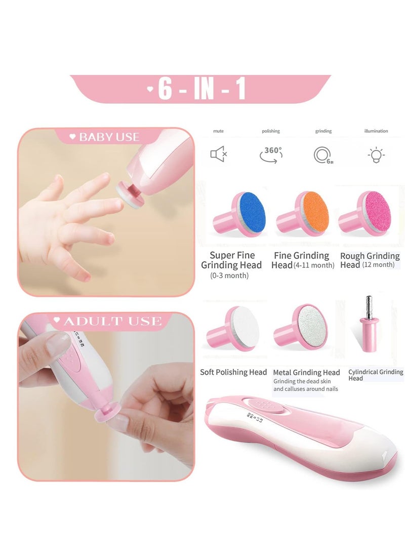 Daytoyz Baby Nail Filer and Baby Nail Clippers with Light Set, Electric Infant Nail Trimmer Kit, Safe Baby Grooming Kit, for Newborn Toddler Kids Toes and Fingernails, Polish and Trim  - Image 4