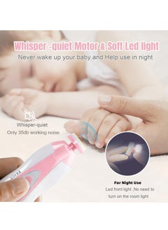 Daytoyz Baby Nail Filer and Baby Nail Clippers with Light Set, Electric Infant Nail Trimmer Kit, Safe Baby Grooming Kit, for Newborn Toddler Kids Toes and Fingernails, Polish and Trim  - Image 2