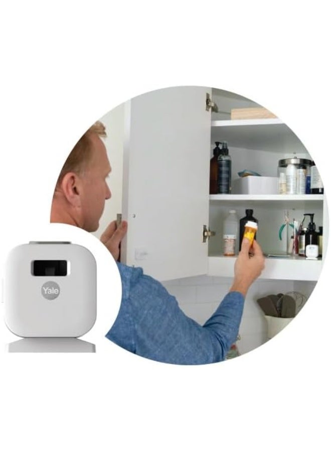 Yale Smart Cabinet Lock - Secure Medicine, Liquor, Cleaning Supply and Other cabinets. Child Proof. Magnet and Key Free Access with Your Phone or Apple Watch  - Image 2