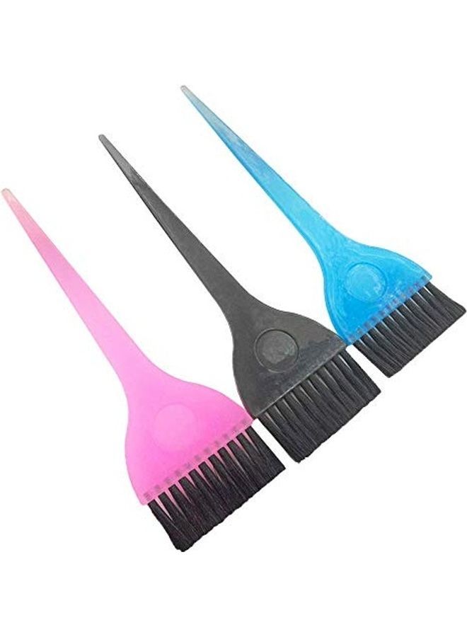 NIBEMINENT 3-Piece Hair Dye Brush Set Multicolour - Image 3