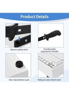 MOMENT Paper Cutter 12Inch A4-B7 Paper Cutter, Heavy Duty Paper Slicer With Guide Bar And Safety Blade Lock For Cardstock, Photo, Wide Use For Office, Home  - Image 5