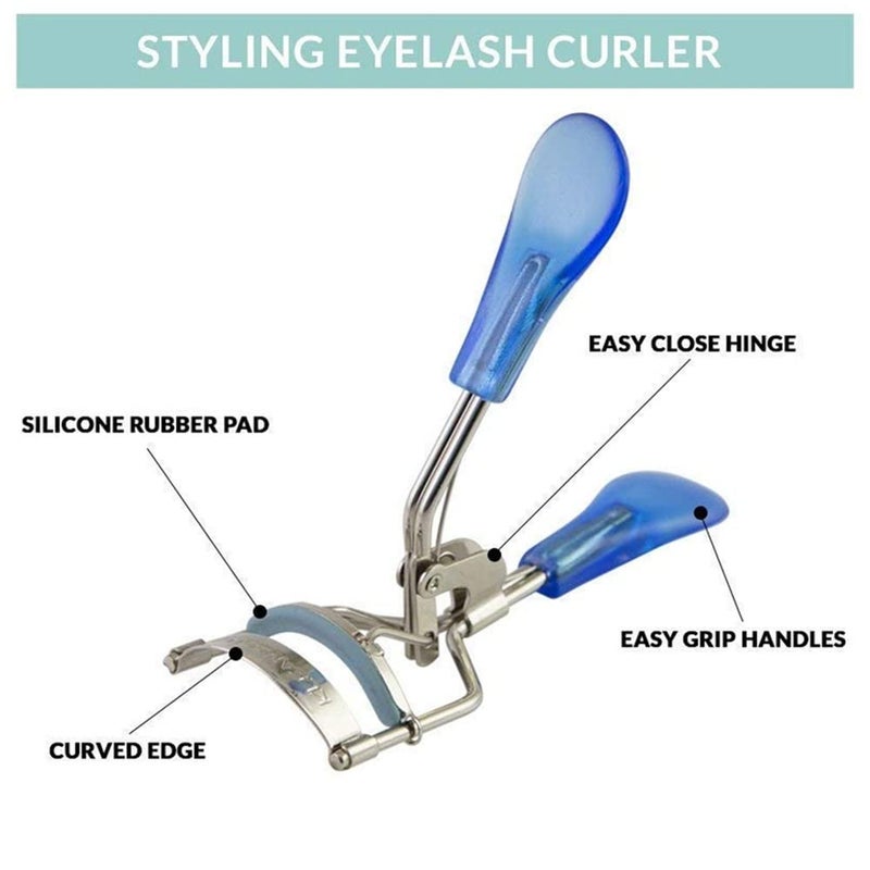 Tandem eyelash curlers Eyelash Curler Parlor Eye Makeup Accessory Easily Roll Over Small Eyelashes Professional Handle Curl Eye Lash Curler Eyelash Curler Curling Lashes MULTICOLOR - Image 2