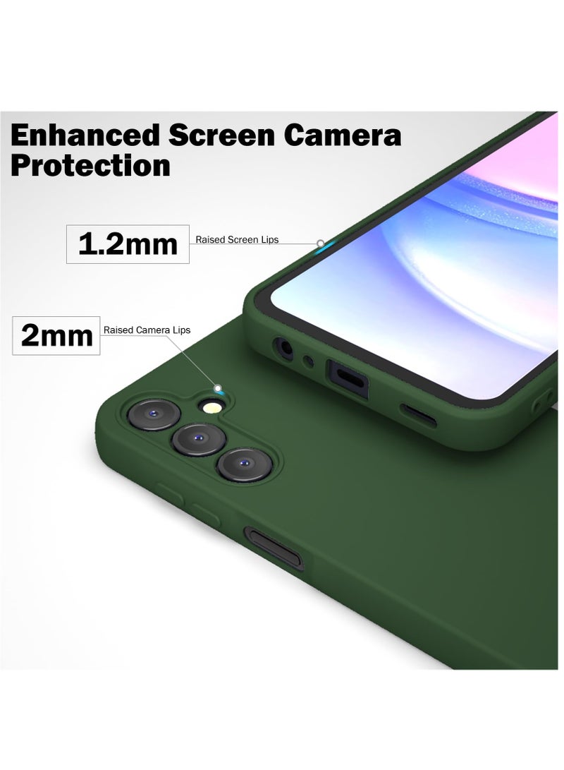 BORTONY Samsung Galaxy A35 5G Case with 2 Pack Galaxy A35 Screen Protector Liquid Silicone Soft Anti-Scratch Microfiber Lining Shockproof Protective Cover for Galaxy A35 5G Phone Case - Image 2