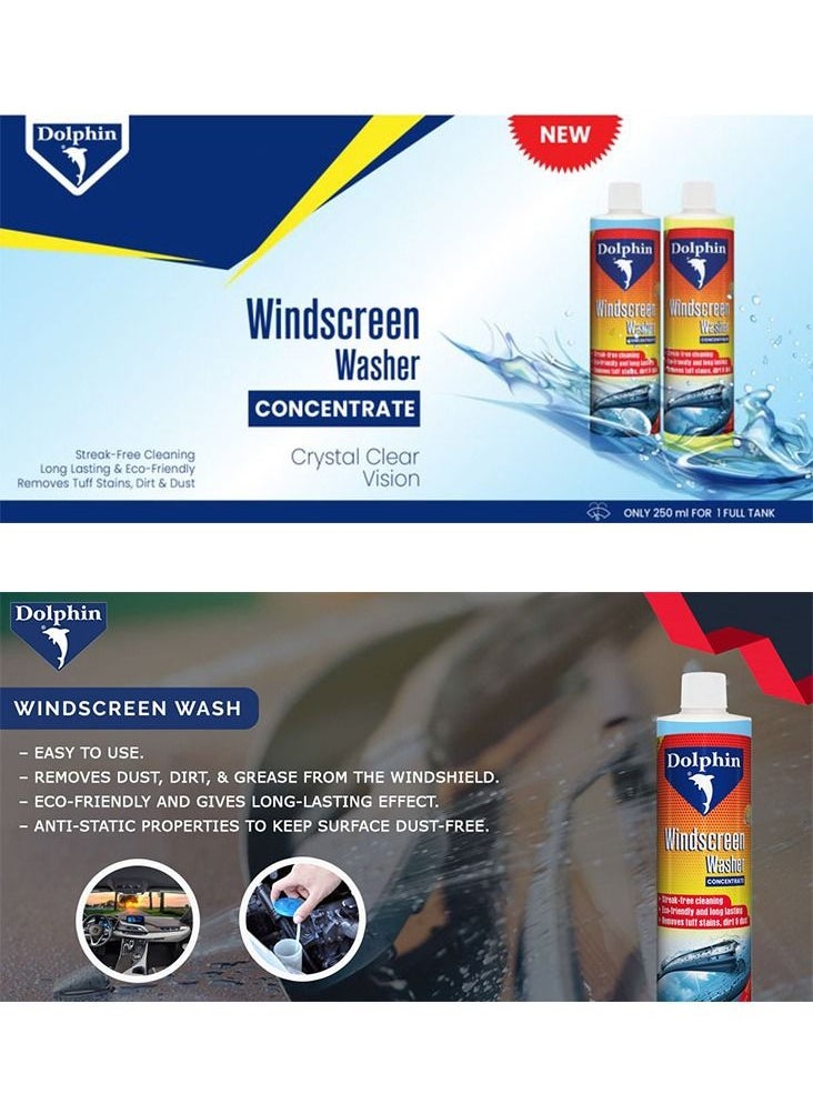 Dolphin 250ml, Windscreen Washer Concentrate, Yellow  - Image 4