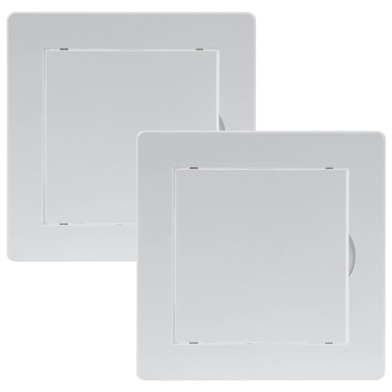 Vent Systems White ABS Plastic Access Panel 4 x 4 Inch Pack of 2 Access Door for Drywall Wall and Ceiling Electrical and Plumbing Service Wall Hole Cover Exterior Dimensions 53x53 Inch