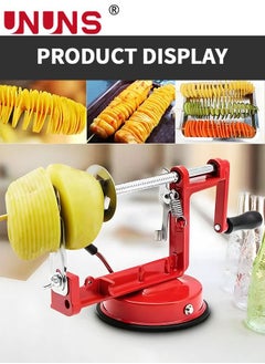 Spiral Potato Slicer,3-In-1 Stainless Steel Manual Potato Slicer Spiral Cutter Tool,For Onion Carrot Cucumber Eggplant Apple,French Fry Cutter - pzsku/ZF2458BA596AACD3C7345Z/45/_/1690429001/0d5f3be8-60f6-4195-8738-15e2cd878e95