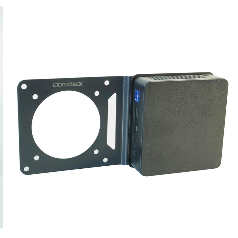Monzlteck VESA Mount Adapter Plate for Mac mini M4 & NUC â€“ Universal Extension Bracket for Mini PCs, Fits 75x75mm & 100x100mm VESA Monitor Arms, Securely Mount Small Computers Behind Display - Image 3
