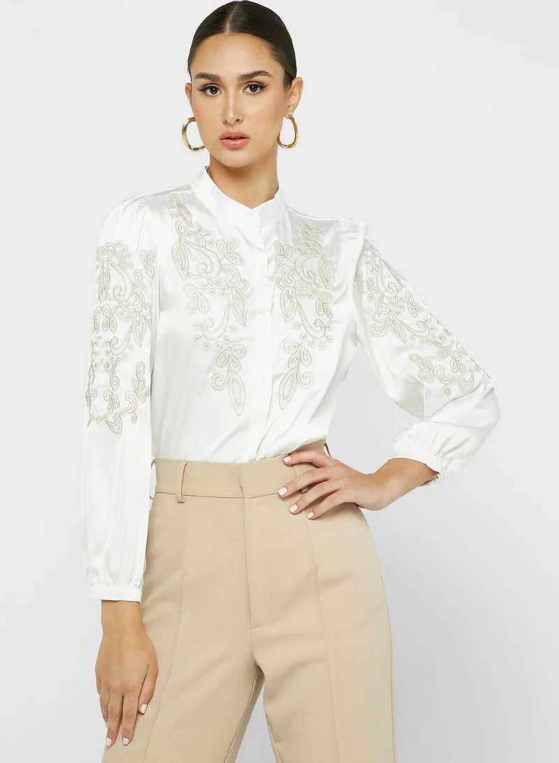 ELLA Printed Button Down Shirt