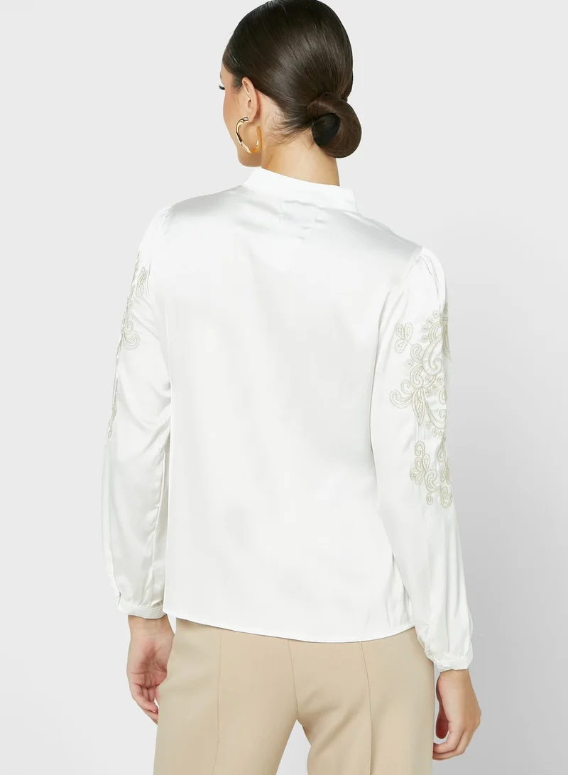 ELLA Printed Button Down Shirt