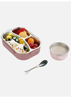 LITTLE SURPRISE BOX Pink Submarine Theme Compartment Steel Tiffin Lunch Box for Boys and Girls  - Image 5