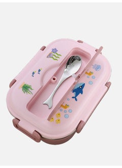 LITTLE SURPRISE BOX Pink Submarine Theme Compartment Steel Tiffin Lunch Box for Boys and Girls  - Image 3
