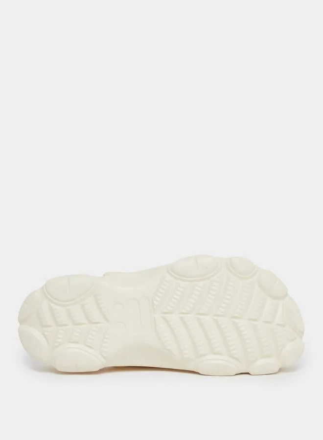 تايك تو صنادل كعب عريض بحزام للكاحل