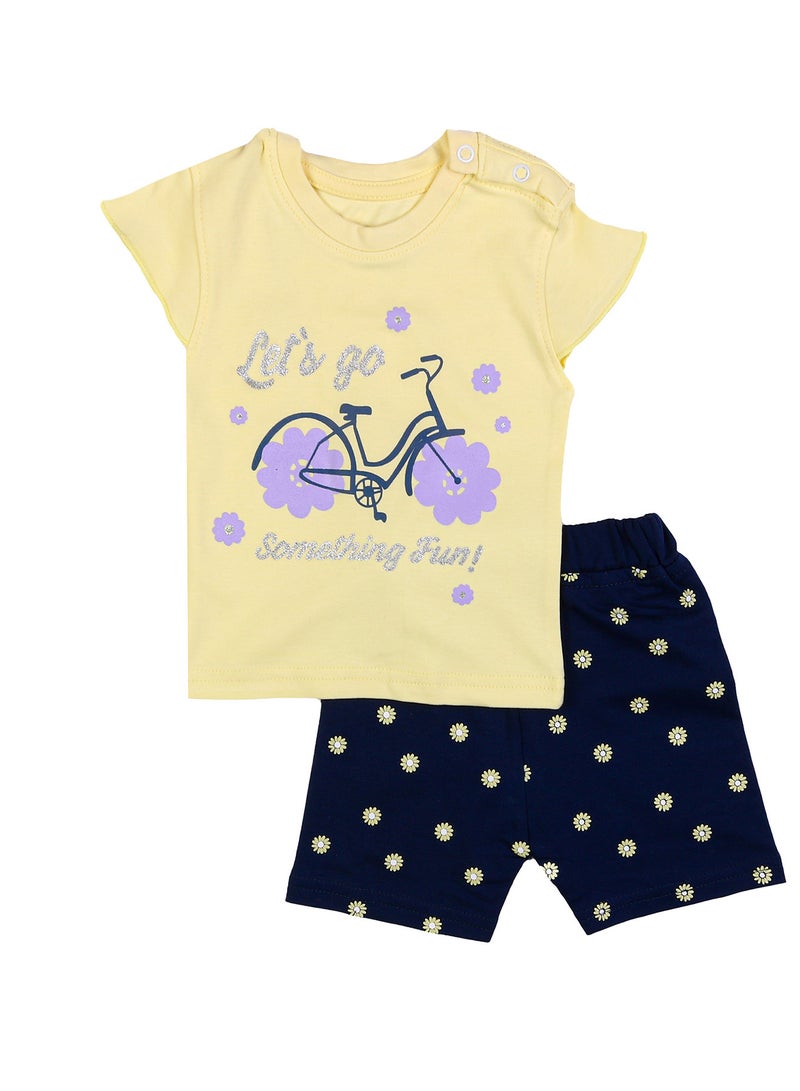 Zercon Summer Pajama Set for Newborn Baby Girls - Summer Set for Girls - Image 1