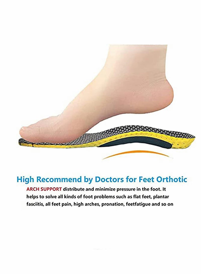 KASTWAVE Orthotic Insole, Super Support Foot Pain Relief, Orthotics for Flat Feet Arch, Insert for Severe Flat Feet, Plantar Fasciitis, Feet Pain, Foot Valgus for Man And Woman (S: 36-41)  - Image 3