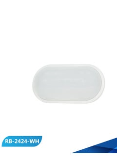 Ribbon 24W LED Eye Shape Light with WH White Frame and BW White Light