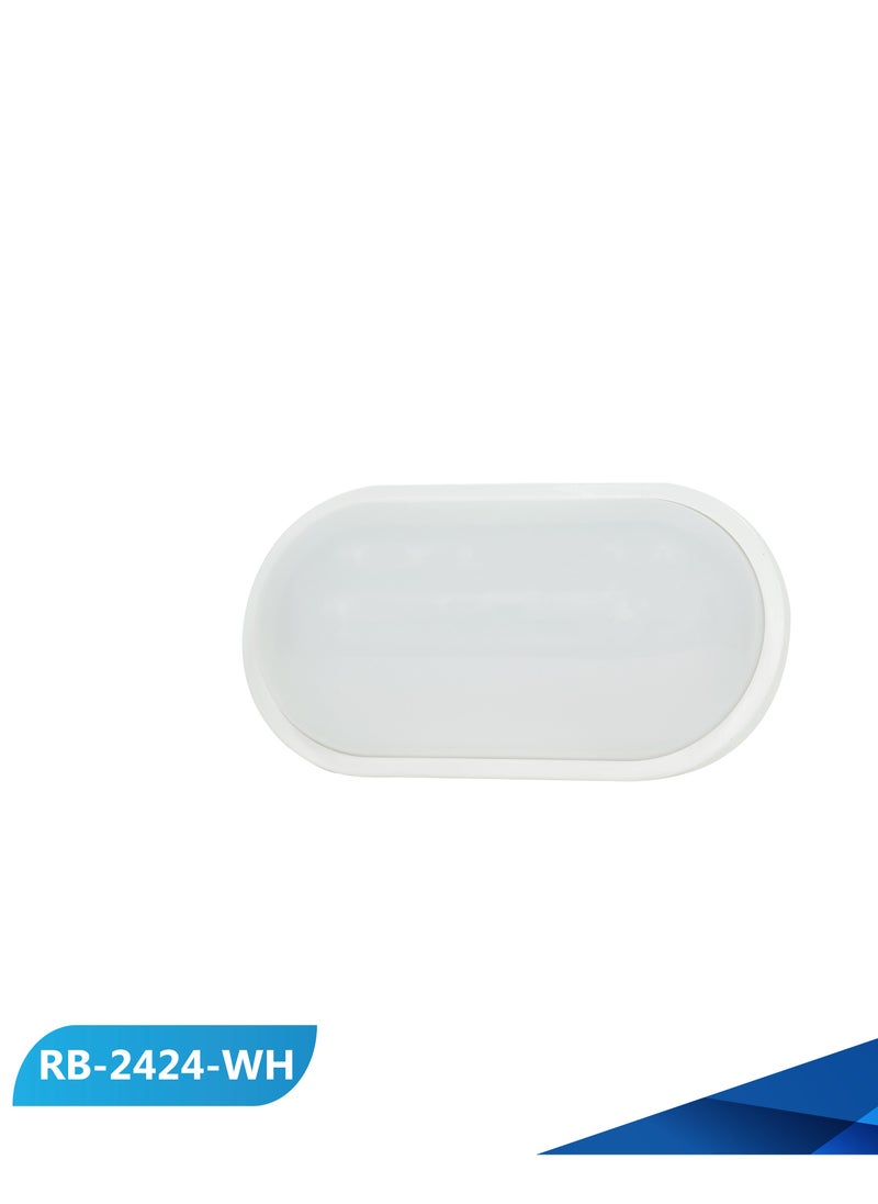 Reeboon - Ribbon 24W LED Eye Shape Light with WH White Frame and BW White Light - Image 1