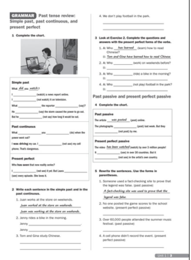 كتابCambridge Uncover - دورة اللغة الإنجليزية الأمريكية لمتعلمي اللغة الإنجليزية للمراهقين - المستوى 4 - كتاب التمارين - Image 4