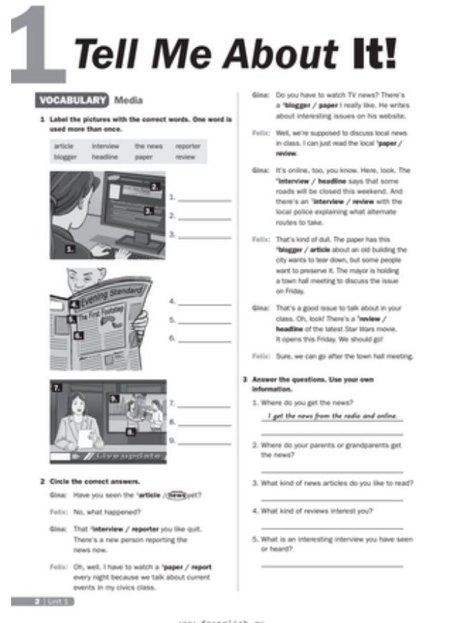 كتابCambridge Uncover - دورة اللغة الإنجليزية الأمريكية لمتعلمي اللغة الإنجليزية للمراهقين - المستوى 4 - كتاب التمارين - Image 3