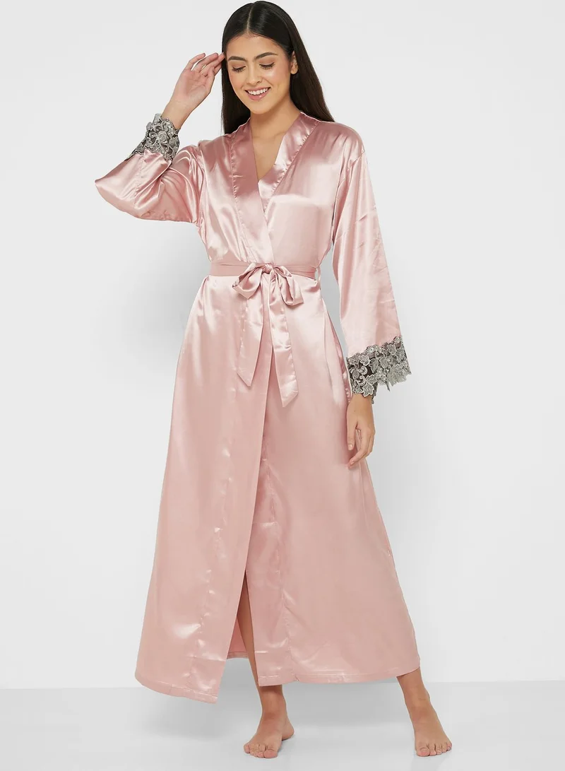 Khizana Printed Sleeve Robe