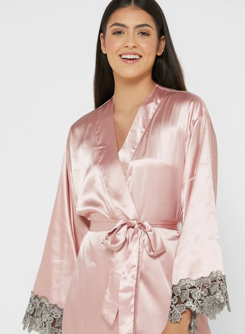 Khizana Printed Sleeve Robe