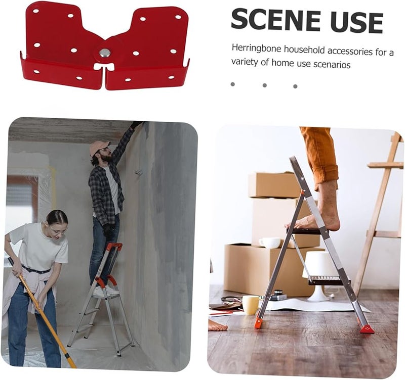 مفصل سلم فولاذي ثقيل قابل للطي لاستبدال وإصلاح سلم العلية والمرتفع - Image 5