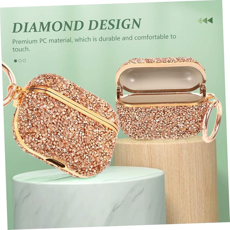 Flash Diamond Luxury Protective Case Gold Color Scratch Resistant Cover - Image 3