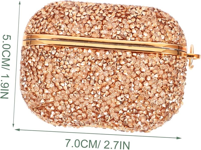 Flash Diamond Luxury Protective Case Gold Color Scratch Resistant Cover - Image 4