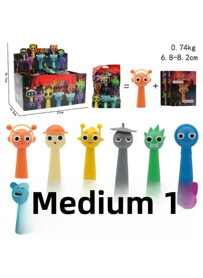Generic - Rhythm Box Hand-made Doll Game Peripheral Model Ornaments SprunkiPlush Building Blocks Toy-Color:No.778 Second Generation Rhythm Box Set Of 20 Pieces (building Block Style) (plastic) - Image 1